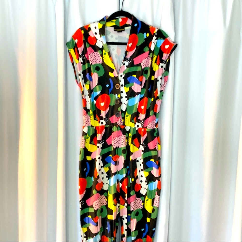 Nooworks Magic Suit in Party print, size Large